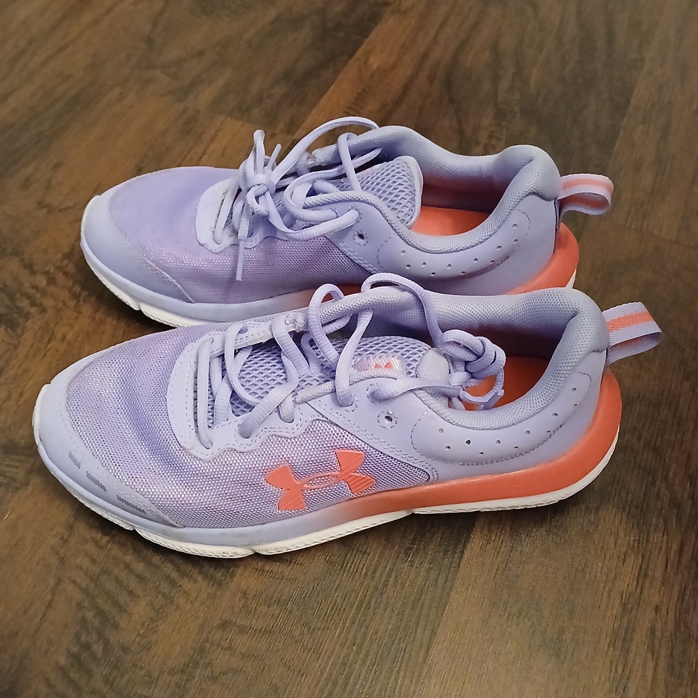 Under Armour Purple and Pink Lace Up Sneakers - Picture 3 of 7